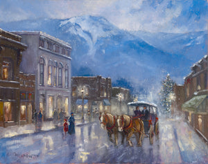 Snow Fall on Main, 1914